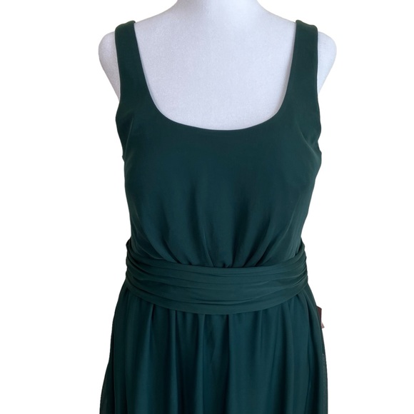 Birdy Grey Jan Emerald Green Floor Length Backless Bridesmaid Dress Sz M - Picture 3 of 14